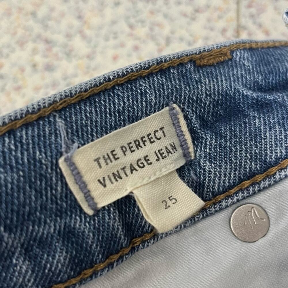 Madewell High-Rise Straight Leg Jeans in Medium Blue Wash - Picture 8 of 9